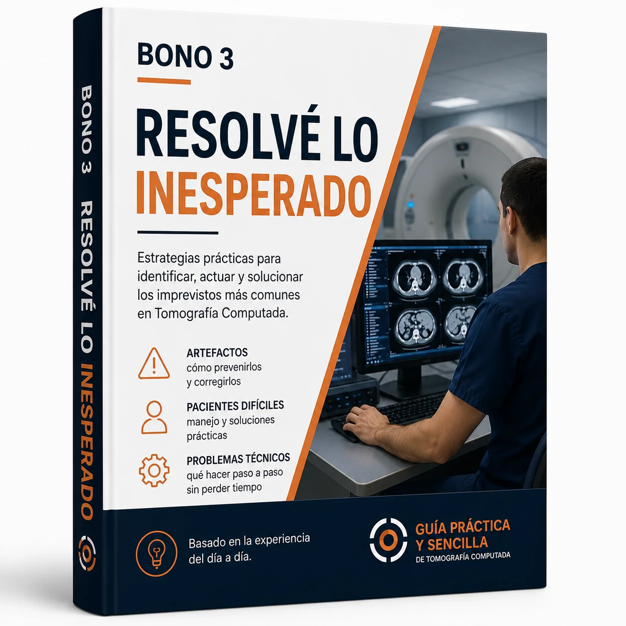Portada del Bono 3: Resolvé lo Inesperado, imprevistos en tomografía