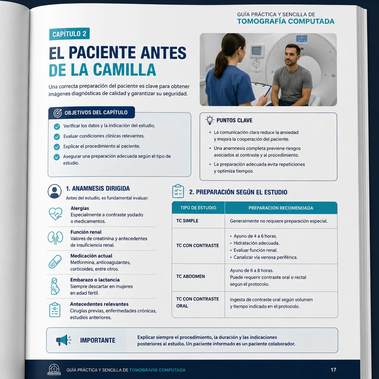 Capítulo 2: el paciente antes de la camilla